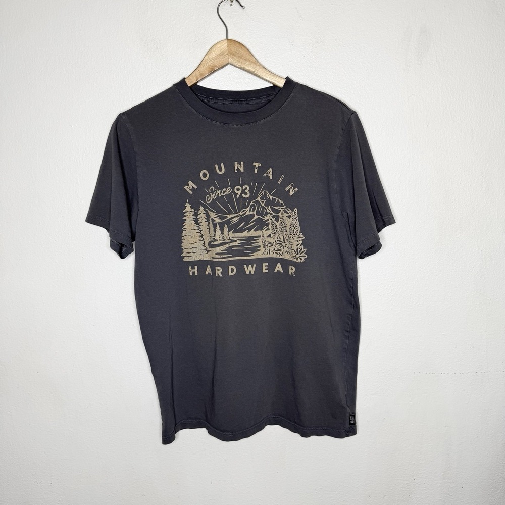 Mountain Hardwear MHW Views Gray Scenic Tee Shirt Outdoor T-Shirt Men's Medium